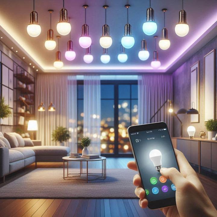 Nous proposons un service de contrôle de systèmes d’éclairage domotique. 